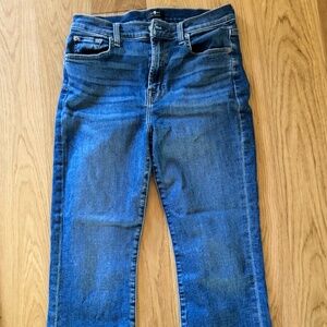 7 For All Mankind High Waist Slim Kick - Size 29